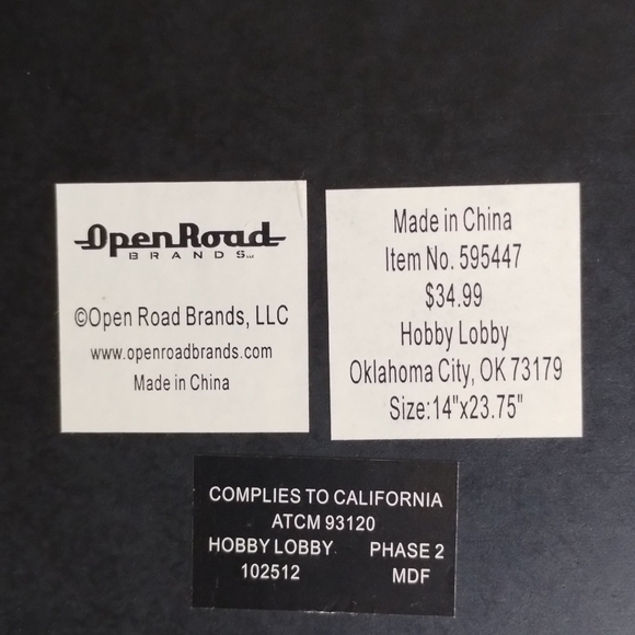 Hobby Lobby "Man Cave" rustic wall art - Picture 3 of 3